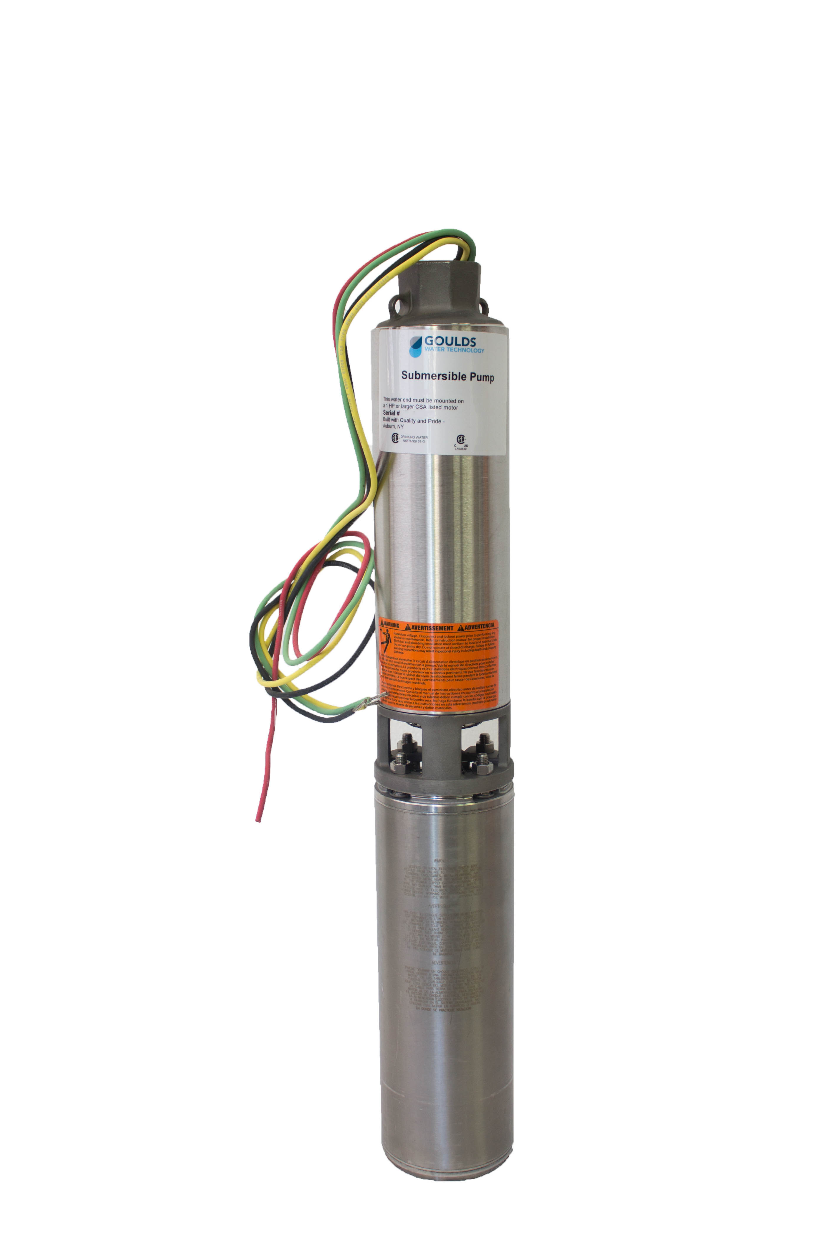 Goulds 33GS15412CL 1.5HP Submersible Water Well Pump 3 Wire - Click Image to Close